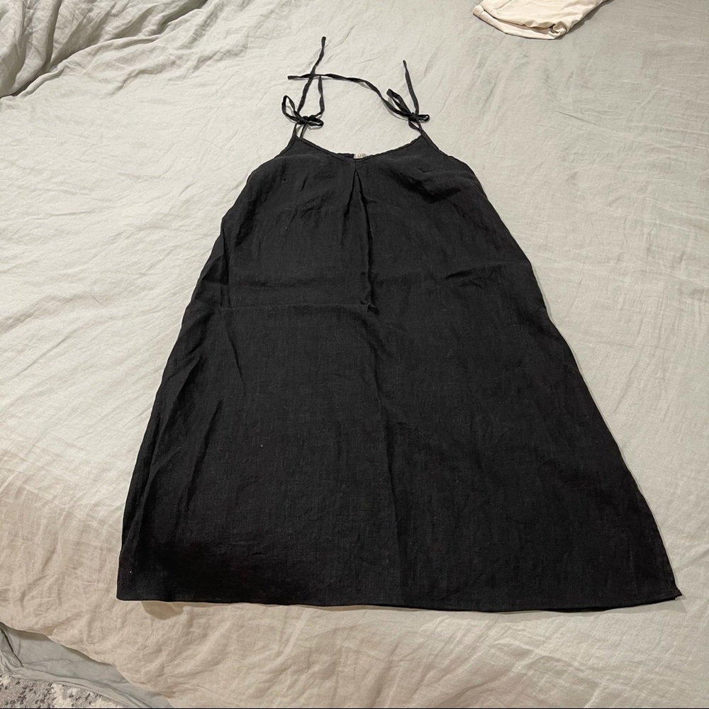 Linen ID linen slip dress